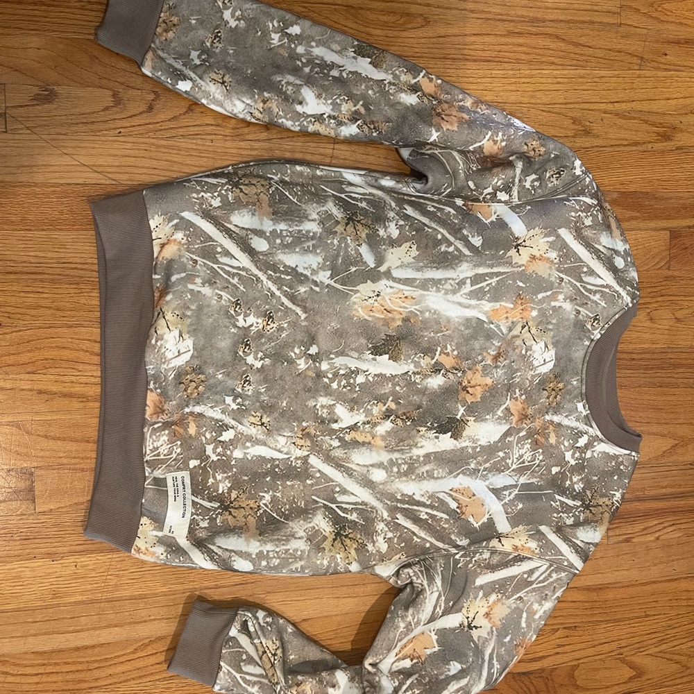 Camouflage Crew Neck Sweater